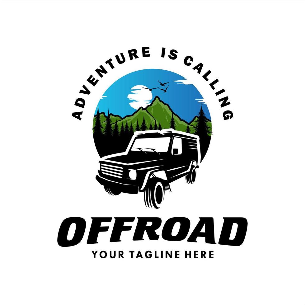 off road logo template design vector