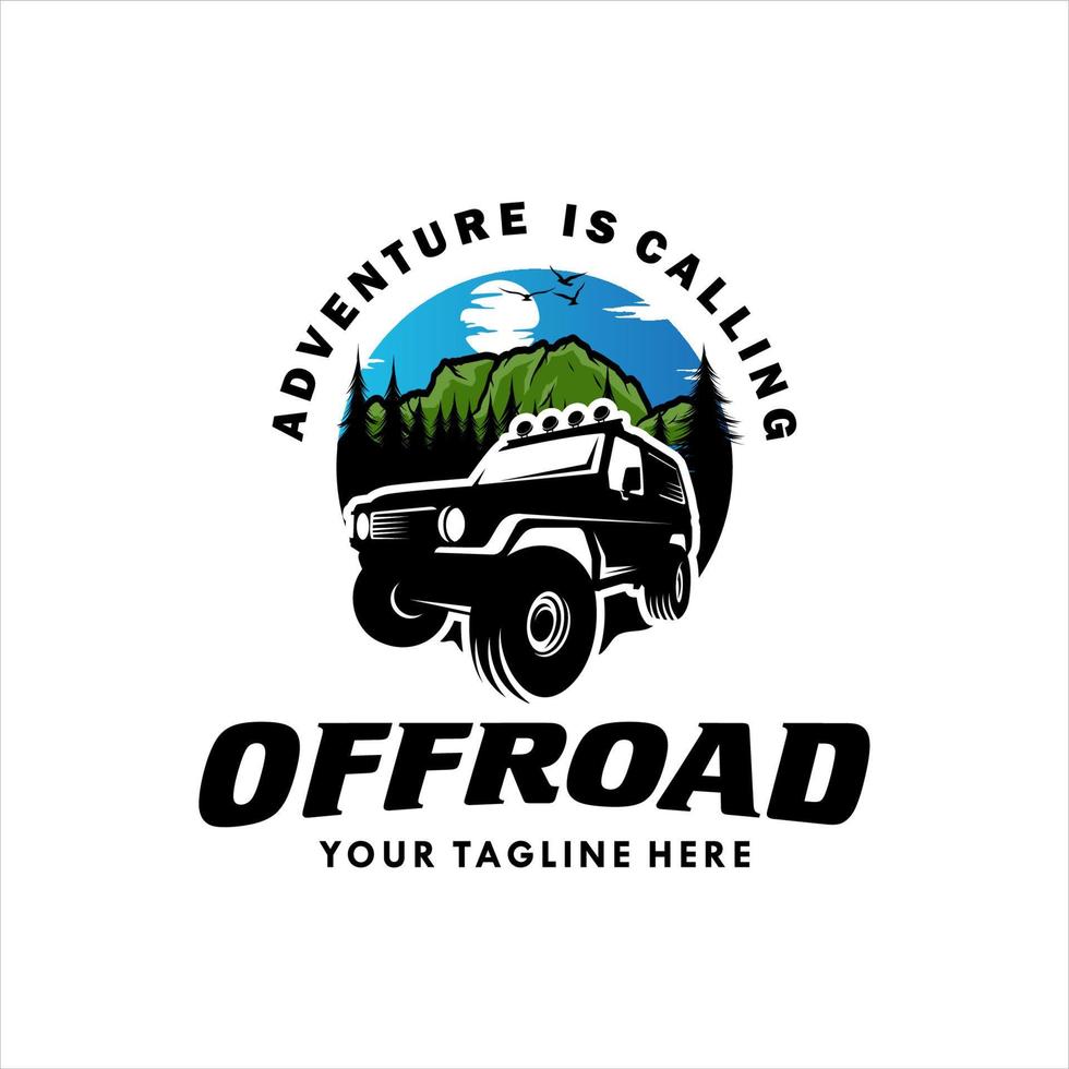 off road logo template design vector