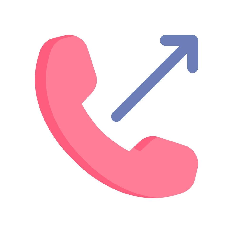 outcoming call icon for your website design, logo, app, UI. vector
