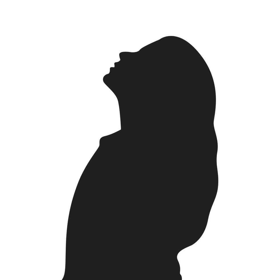 woman silhouettes face vector