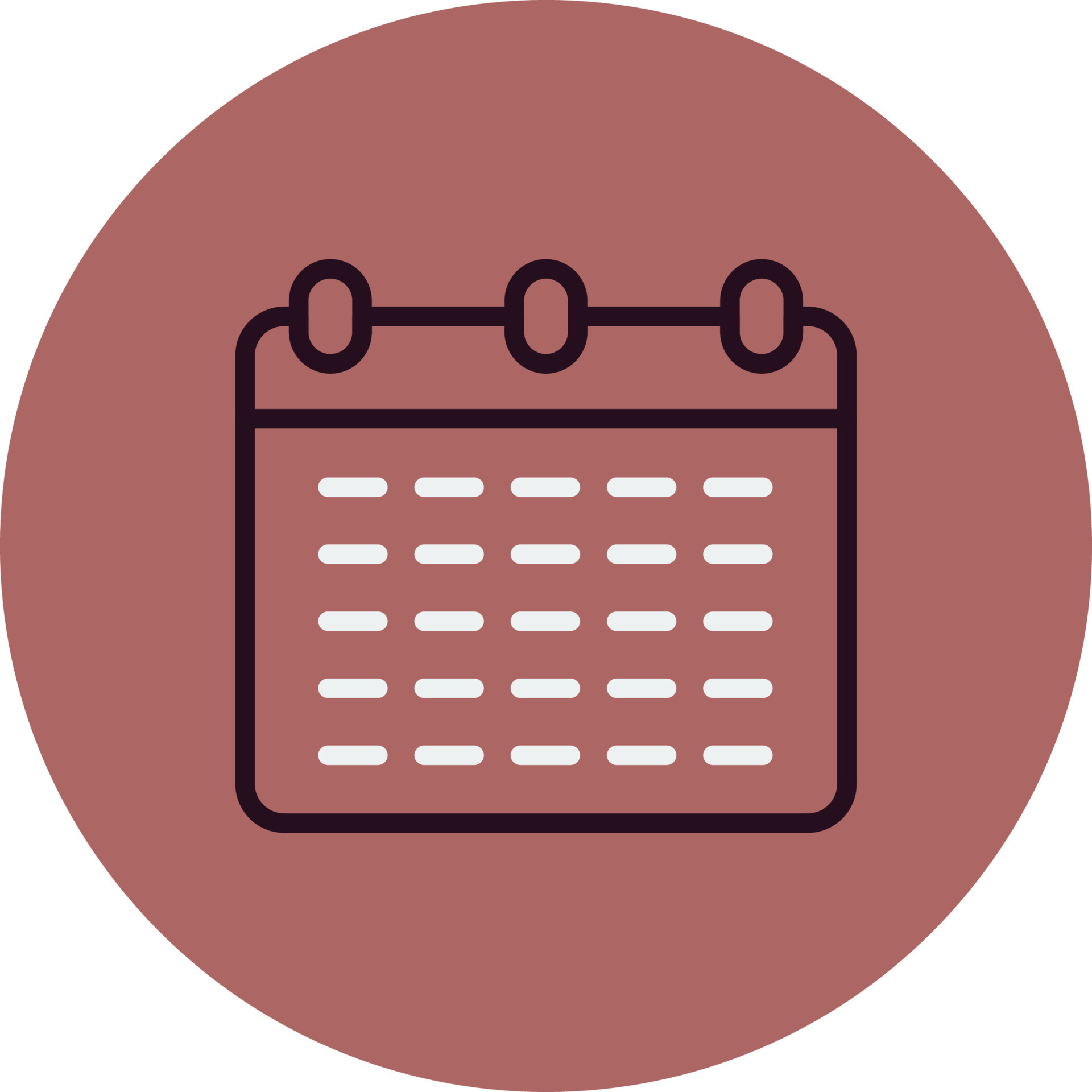 Monthly Calendar Vector Icon 20934569 Vector Art at Vecteezy