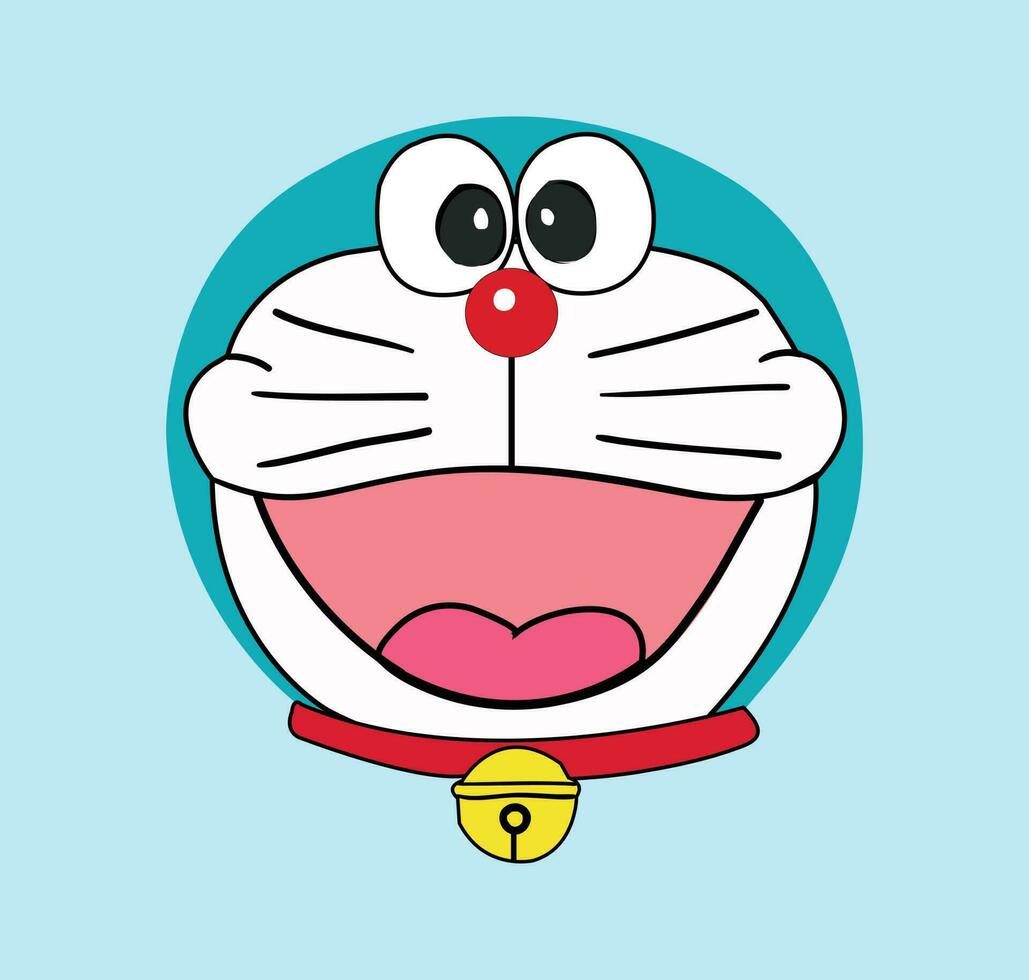 doraemon ilustración gratis vector