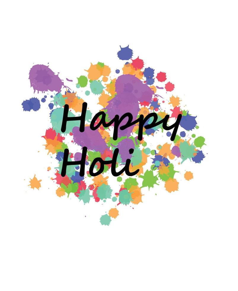 Happy Holi Poster Pro Vector