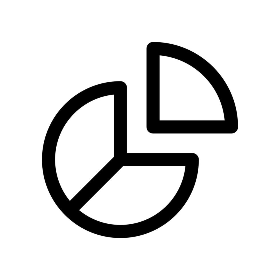 pie chart icon for your website design, logo, app, UI. vector