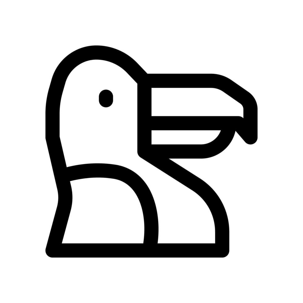 toucan icon for your website design, logo, app, UI. vector