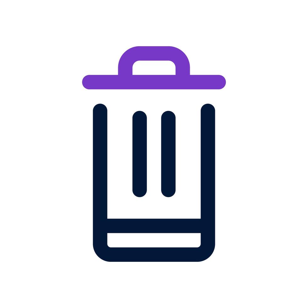 trash icon for your website, mobile, presentation, and logo design. vector