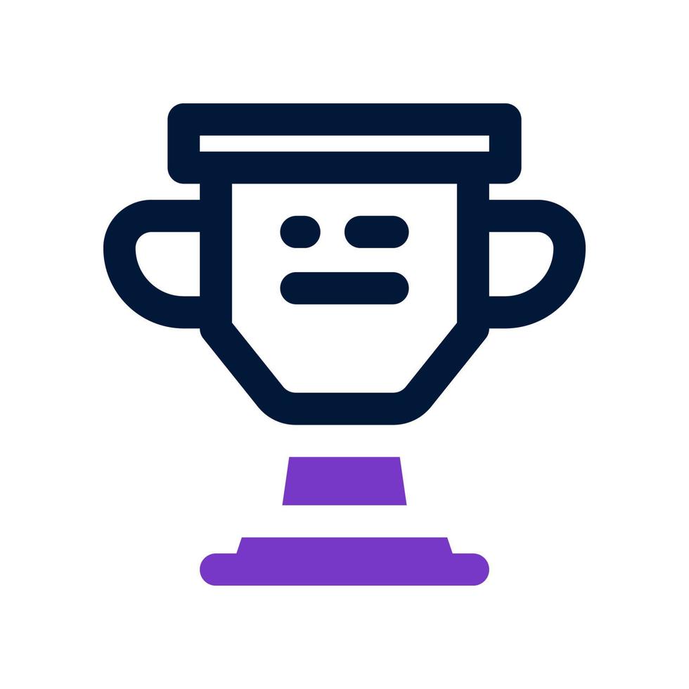 icono de trofeo para su sitio web, móvil, presentación y diseño de logotipo. vector