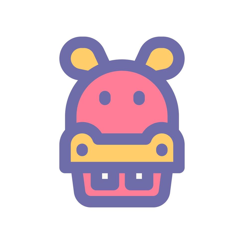 hippopotamus icon for your website design, logo, app, UI. vector