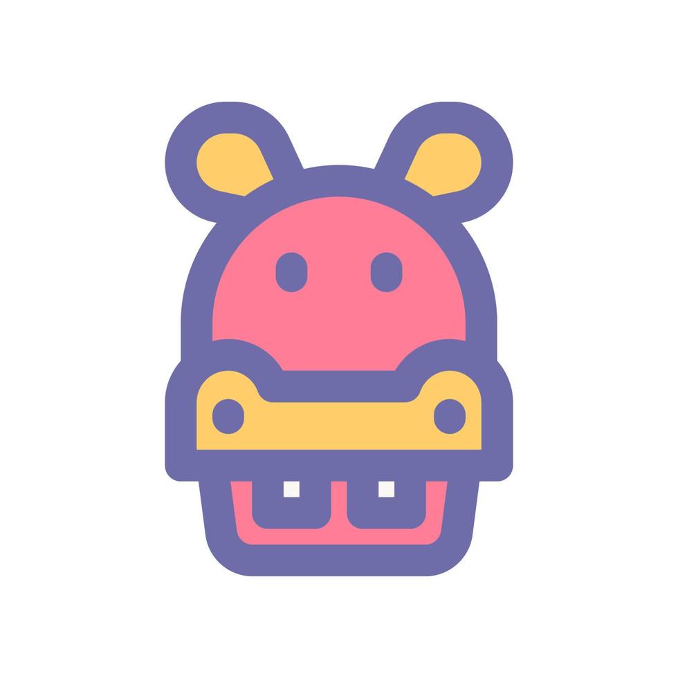 hippopotamus icon for your website design, logo, app, UI. vector