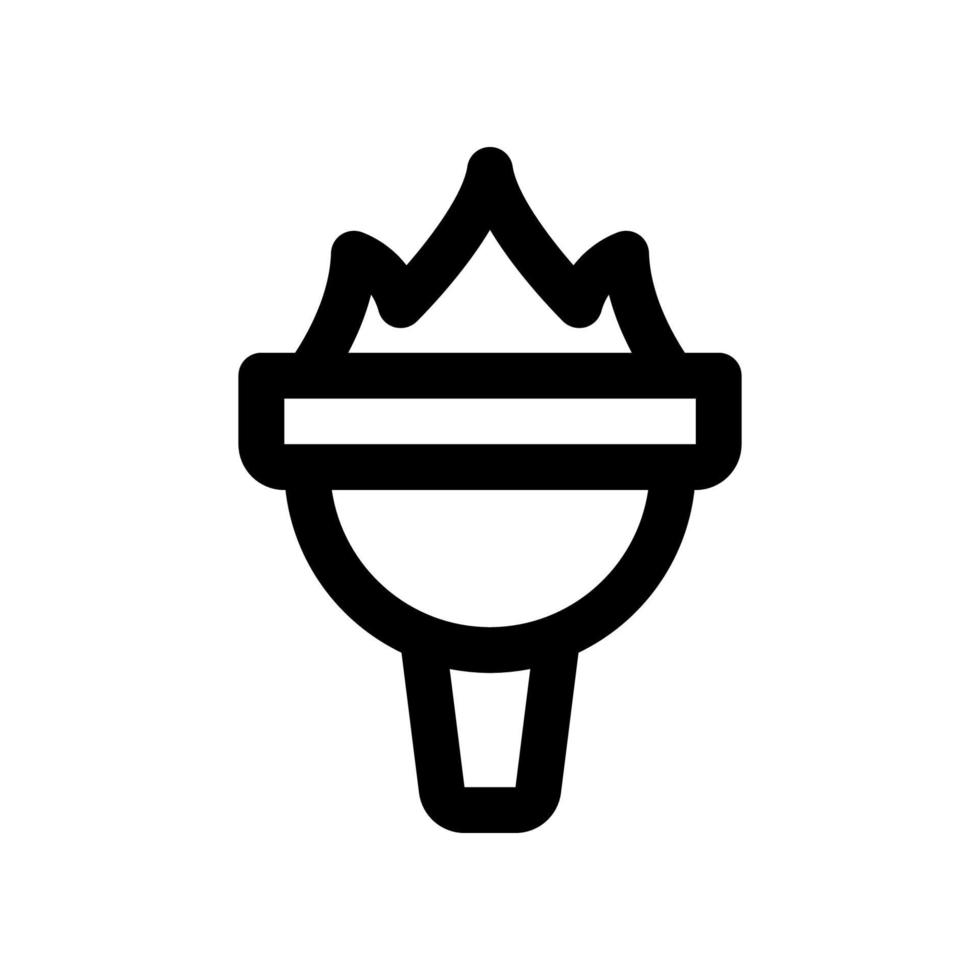 torch icon for your website design, logo, app, UI. vector