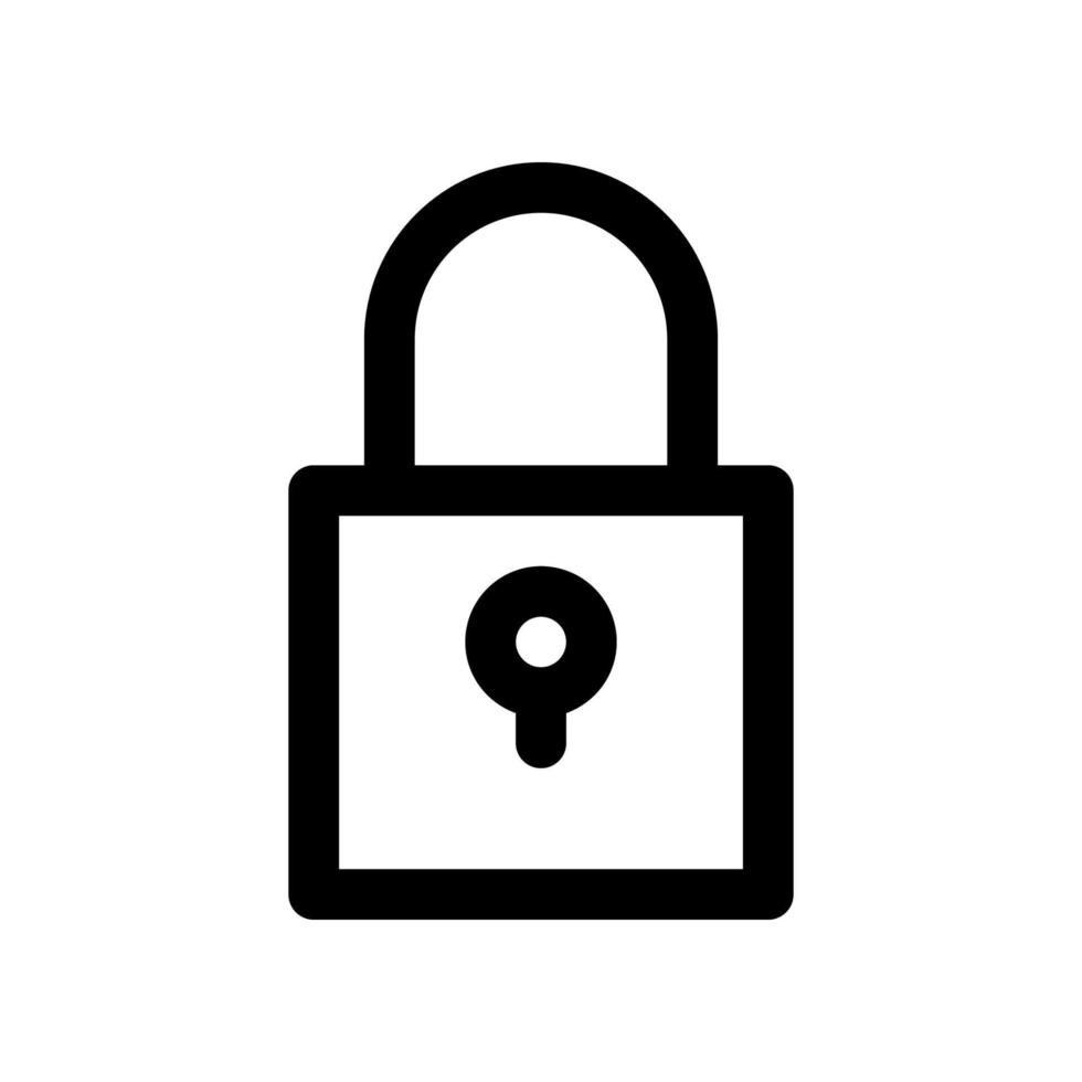 lock icon for your website design, logo, app, UI. vector
