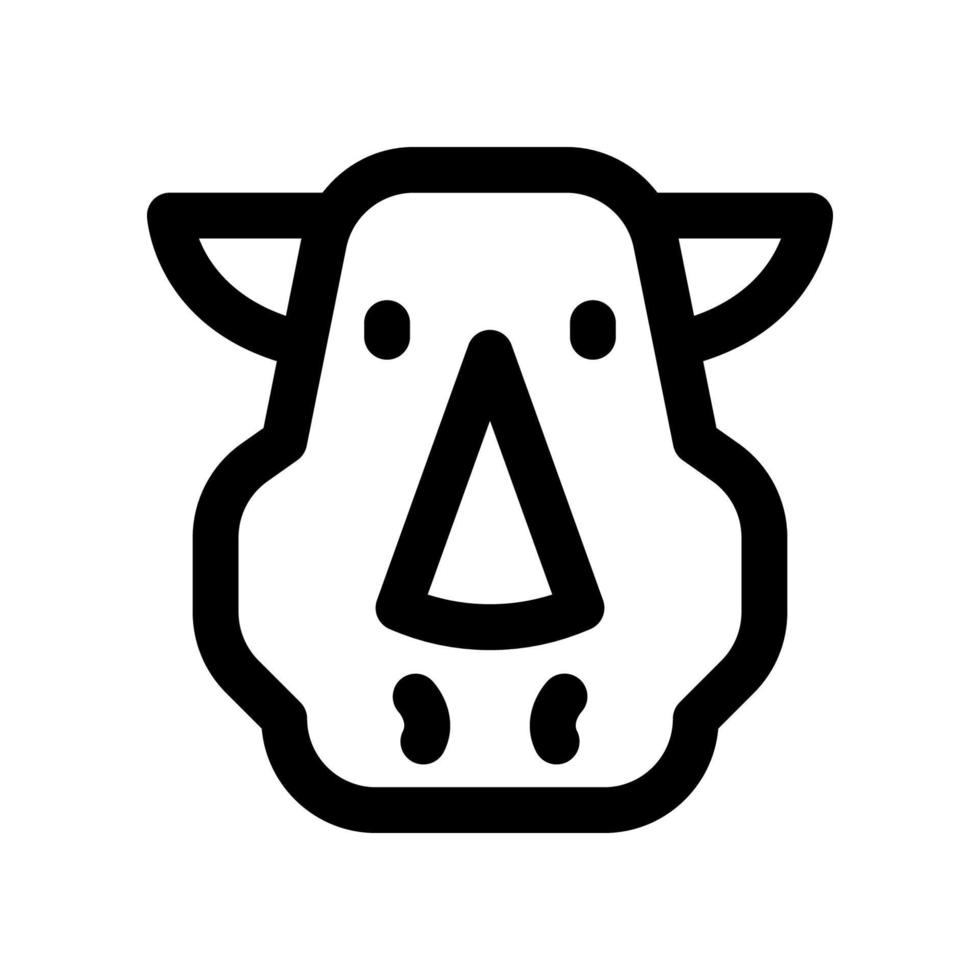 rinoceronte icono para tu sitio web diseño, logo, aplicación, ui vector