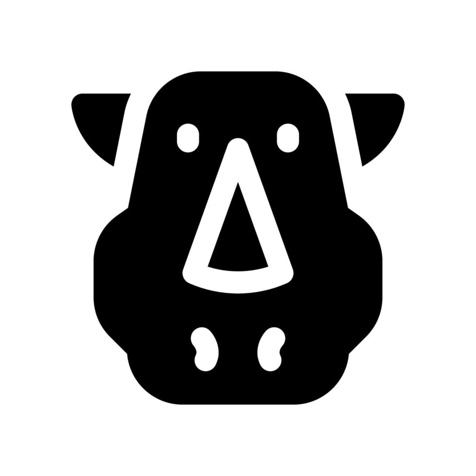 rhino icon for your website design, logo, app, UI. vector