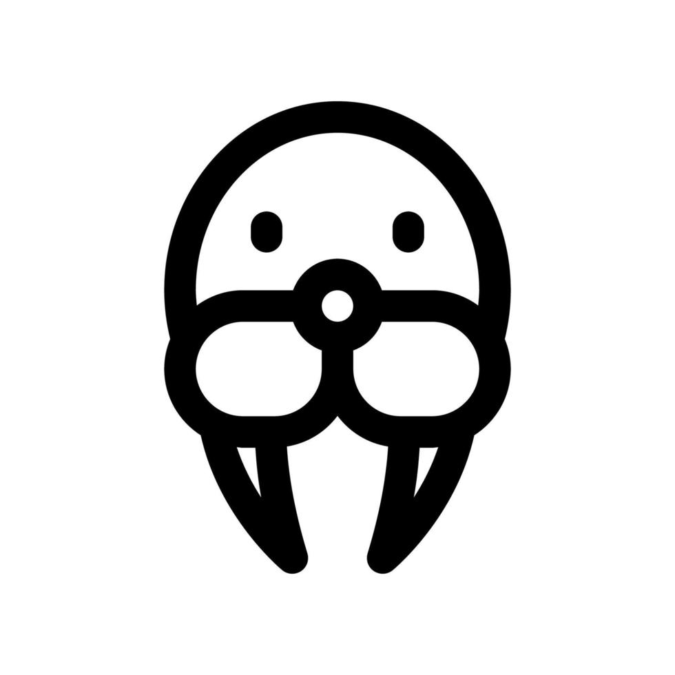 walrus icon for your website design, logo, app, UI. vector