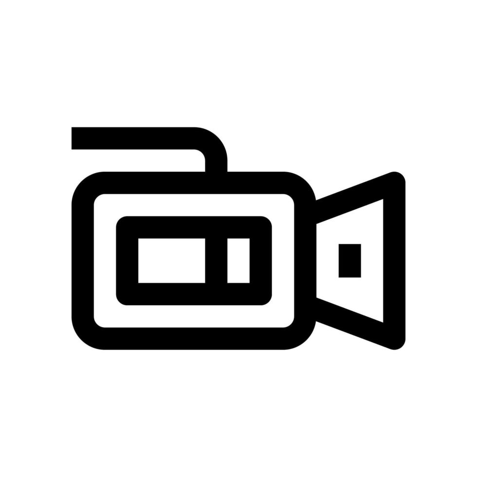 icono de cámara de video para su sitio web, móvil, presentación y diseño de logotipo. vector