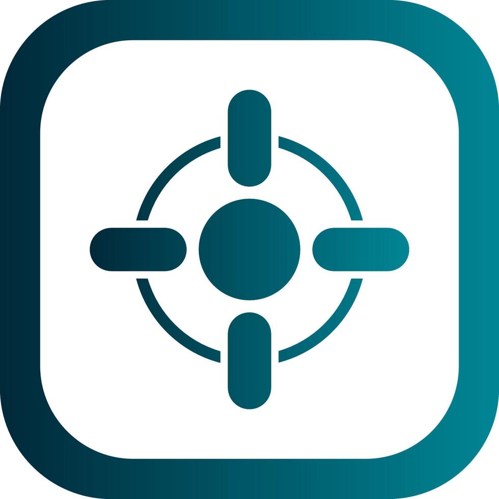 Crosshair Vector Icon Design