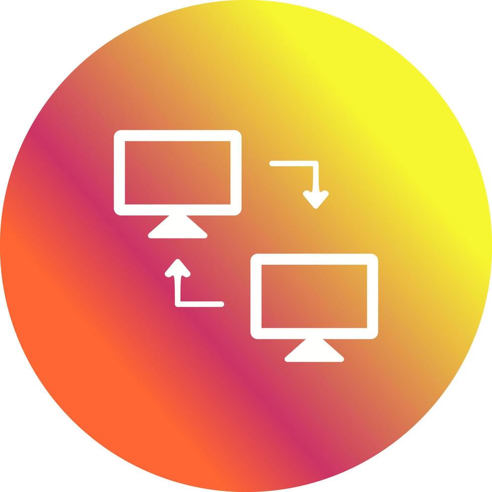 compartiendo sistemas único vector icono