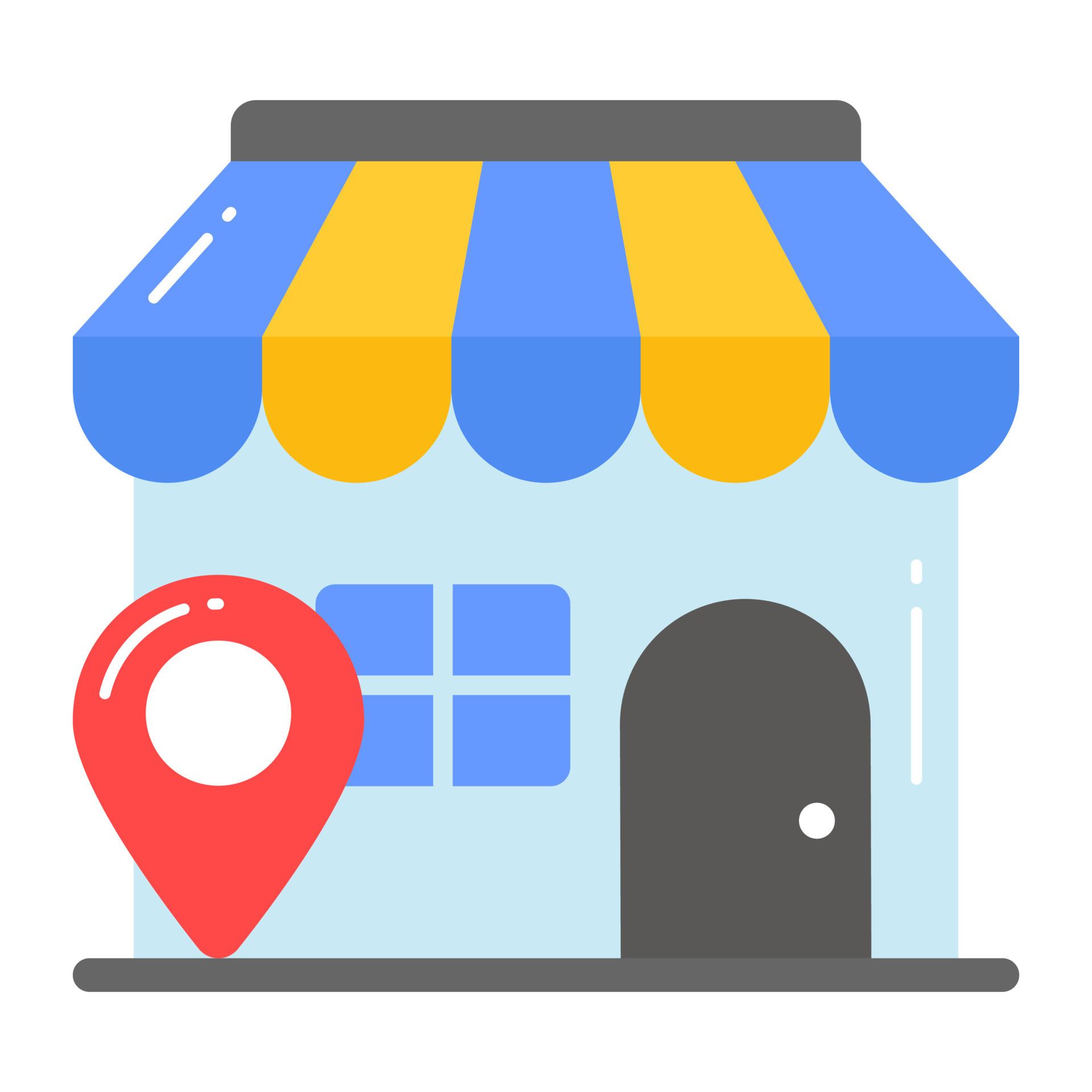 Shopping Store Wit Location Pin Vector Of Market Location In Editable shopping-store-wit-location-pin-vector-of-market-location-in-editable