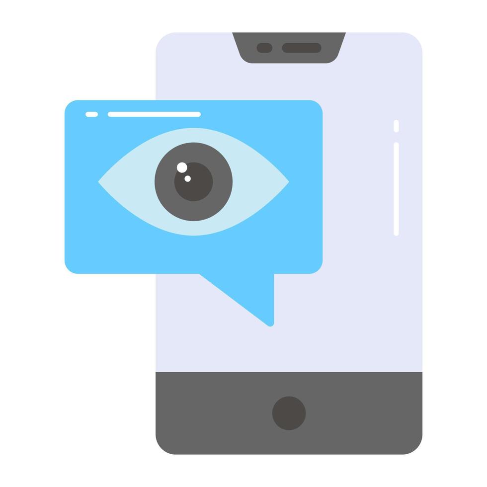 Conversation monitoring vector in modern style, premium icon