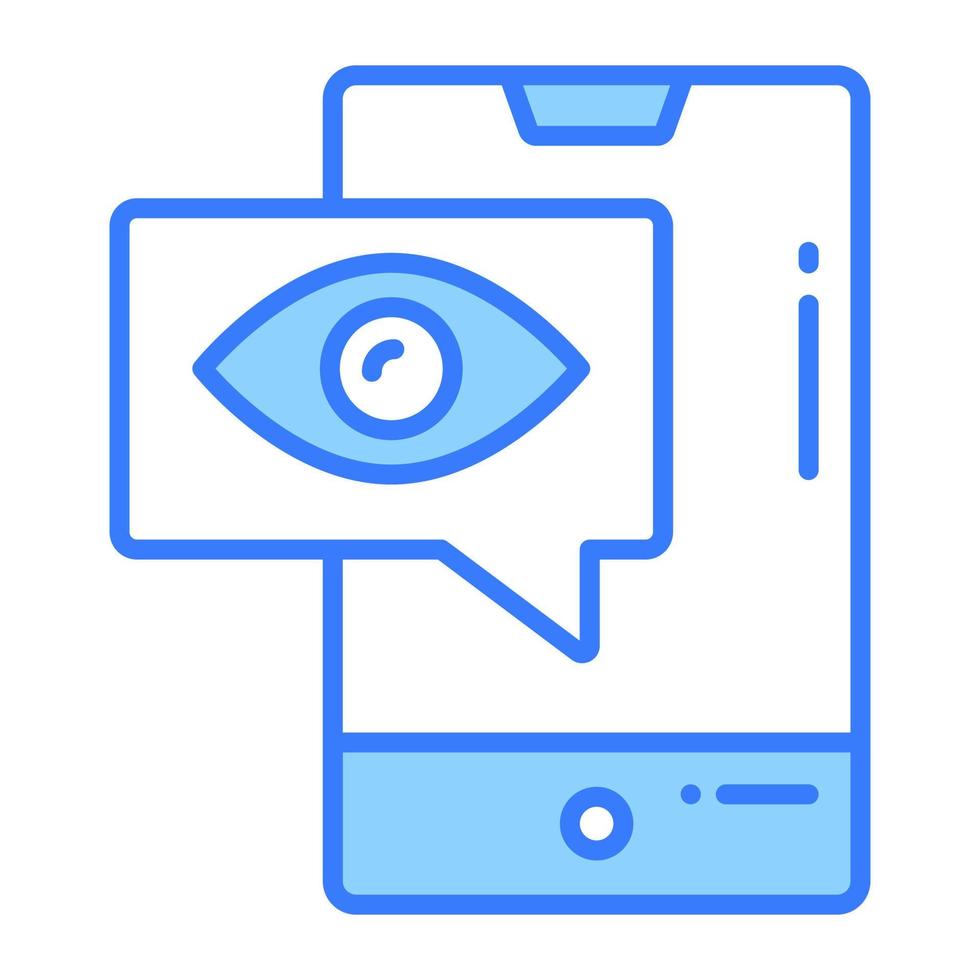 Conversation monitoring vector in modern style, premium icon