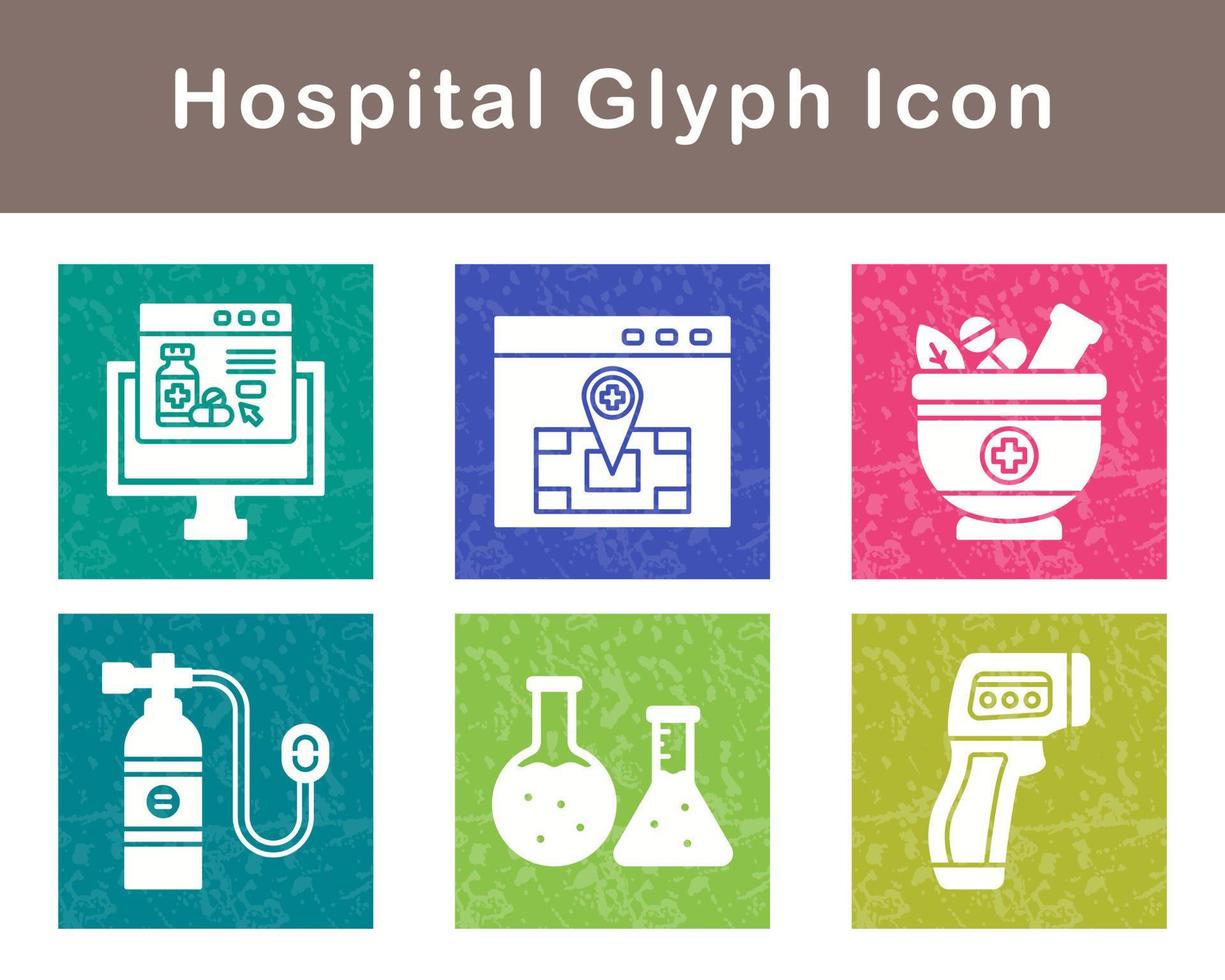 hospital vector icono conjunto