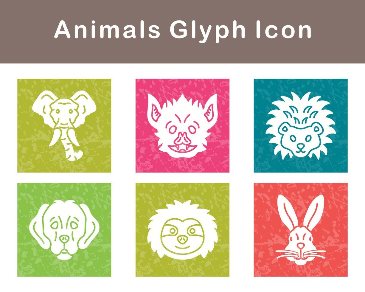 animales vector icono conjunto