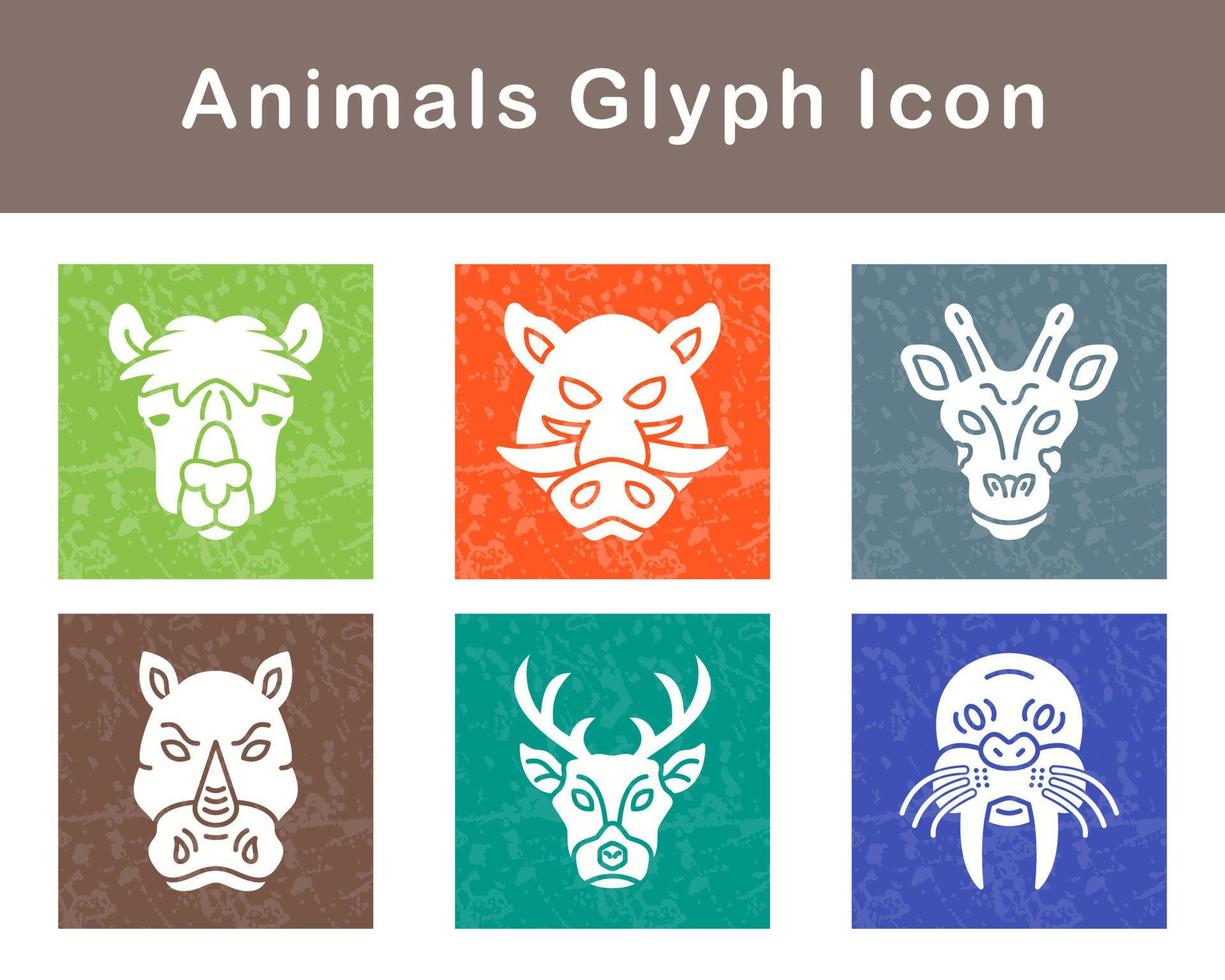 Animals Vector Icon Set