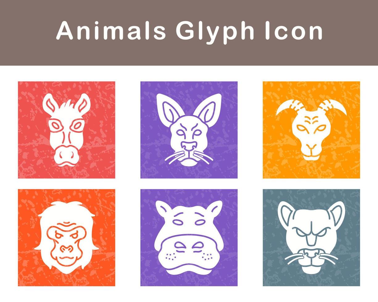 animales vector icono conjunto