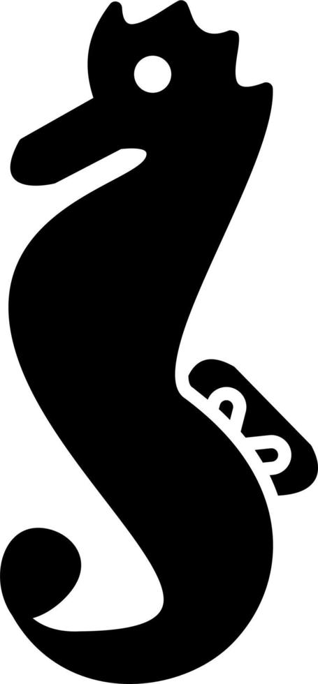 Sea Horse Vector Icon