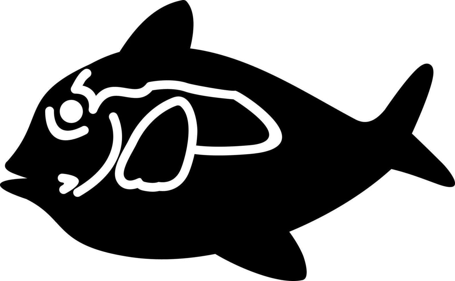 Blue Tang Fish Vector Icon