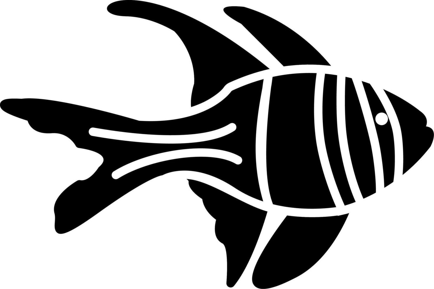 Banggai Cardinal Fish Vector Icon