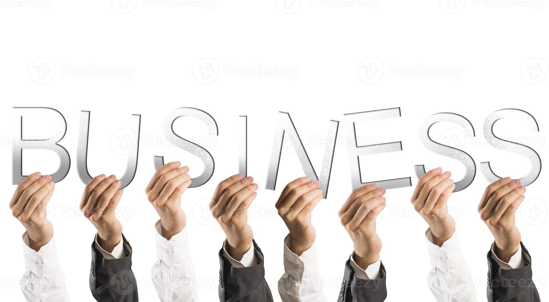 Business concept with hands photo