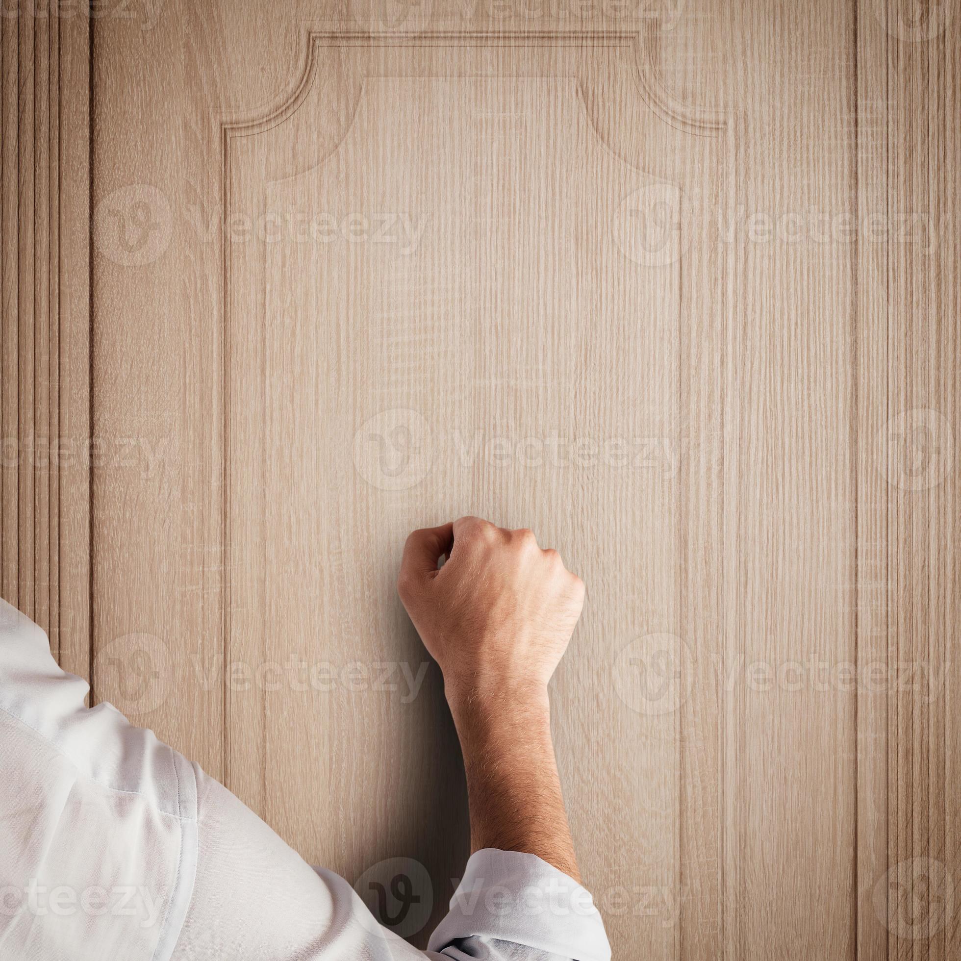 Someone's Knocking At The Door Someone's Ringing The Bell Person knocking on the door 20938573 Stock Photo at Vecteezy