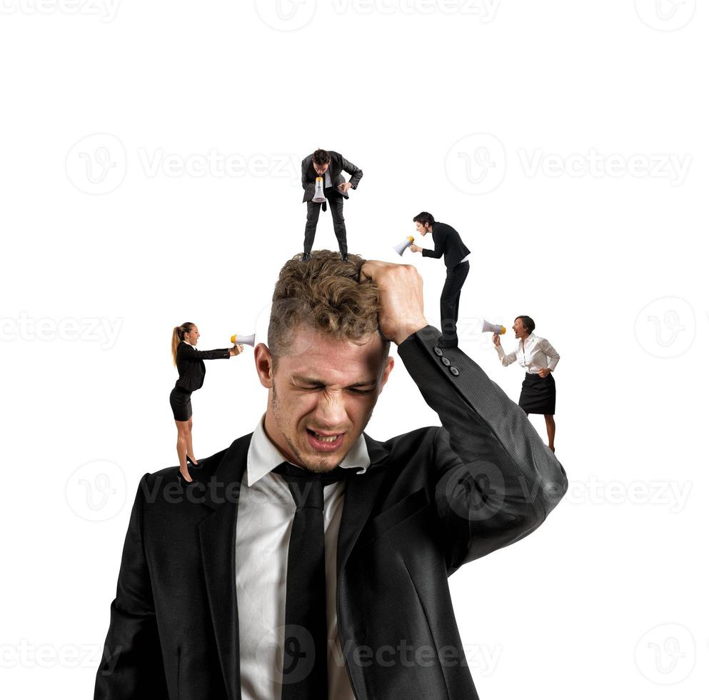 Work stress concept photo