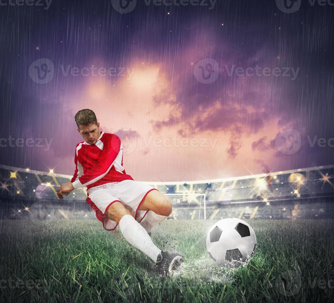 Male soccer player photo