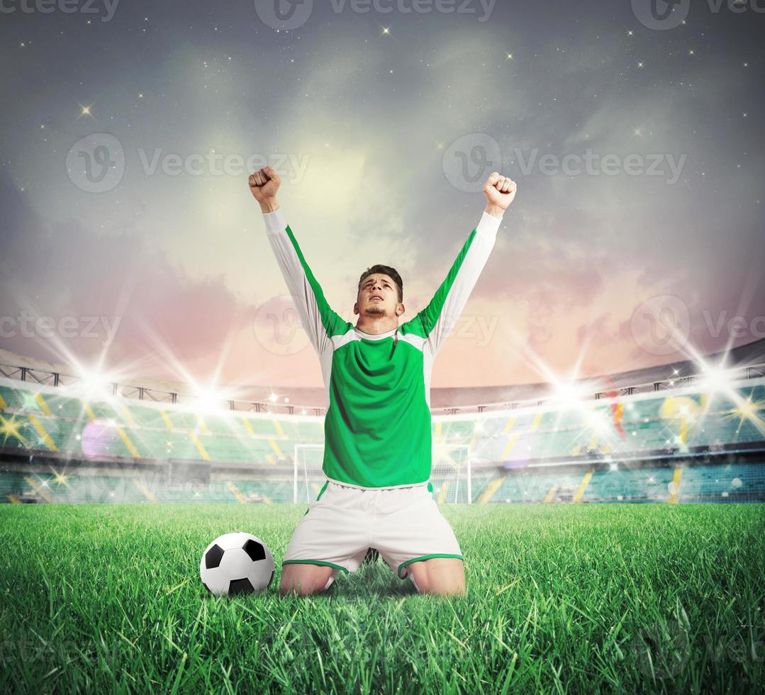 Male soccer player photo