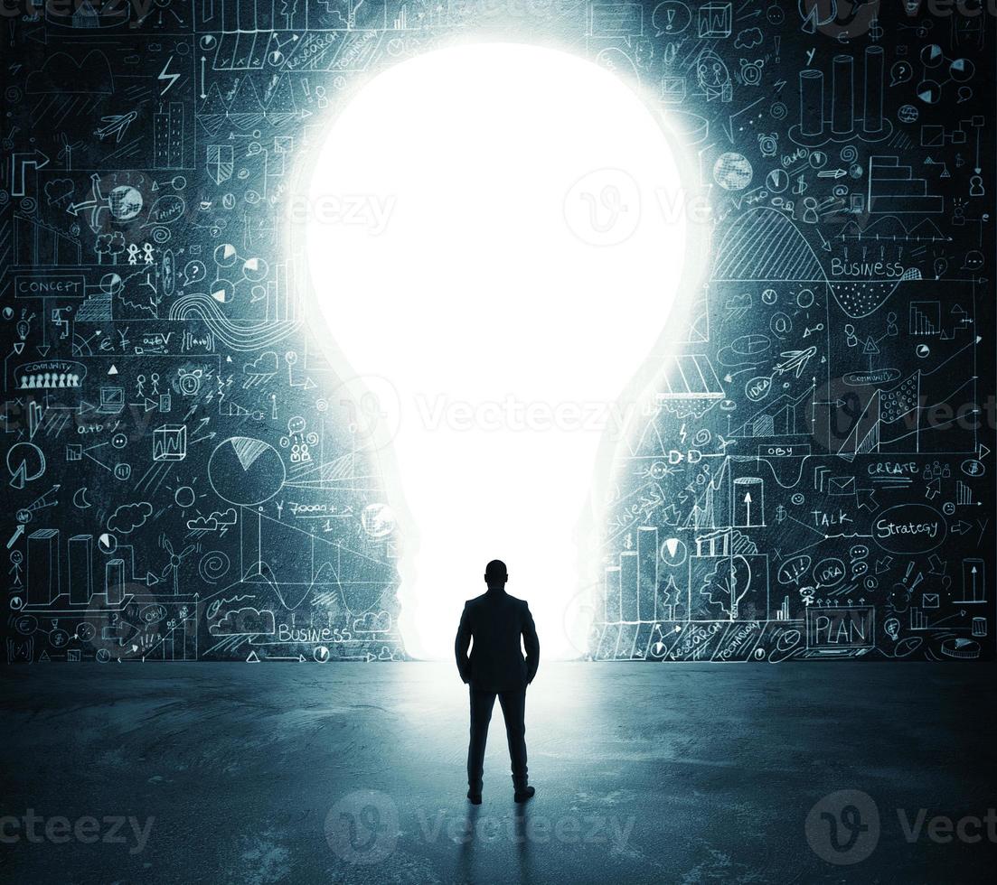 Lightbulb door concept photo