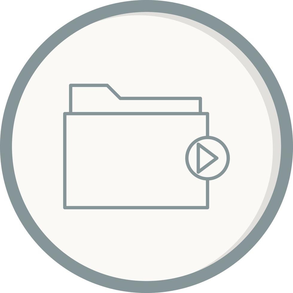 Video folder Vector Icon