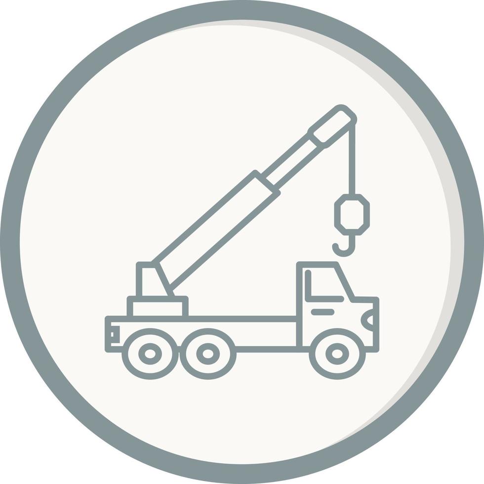 Crane truck Vector Icon