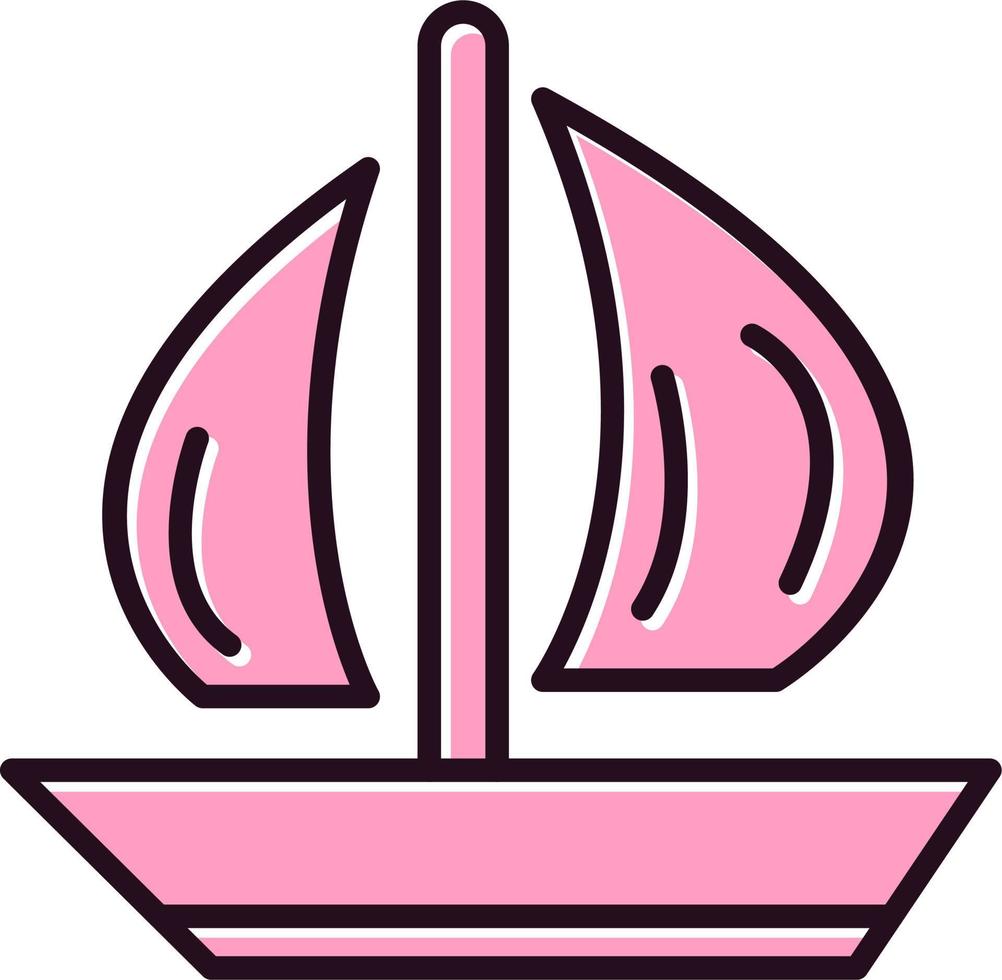 Sail boat Vector Icon