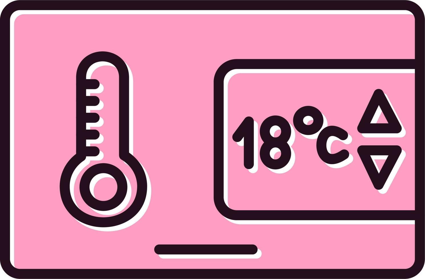 icono de vector de control de temperatura