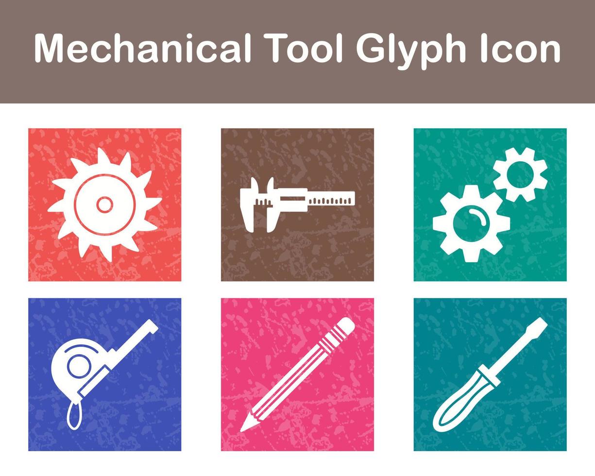 Mechanical Tool Vector Icon Set