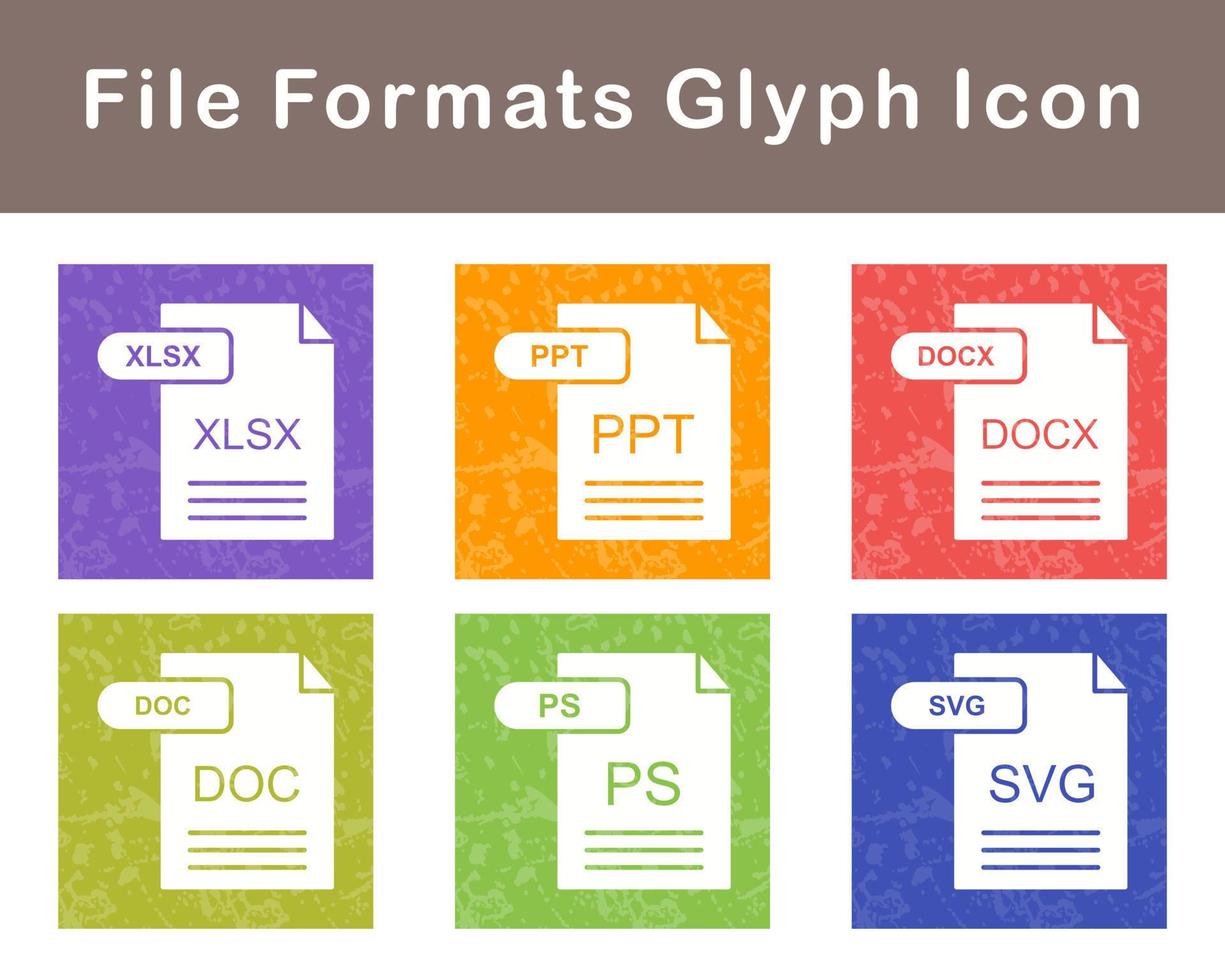 File Formats Vector Icon Set