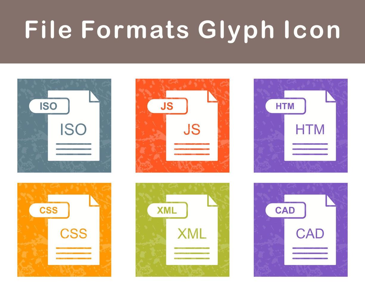 File Formats Vector Icon Set