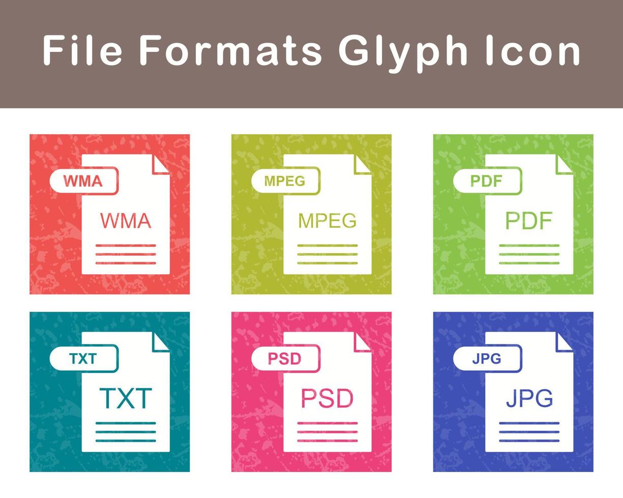 File Formats Vector Icon Set