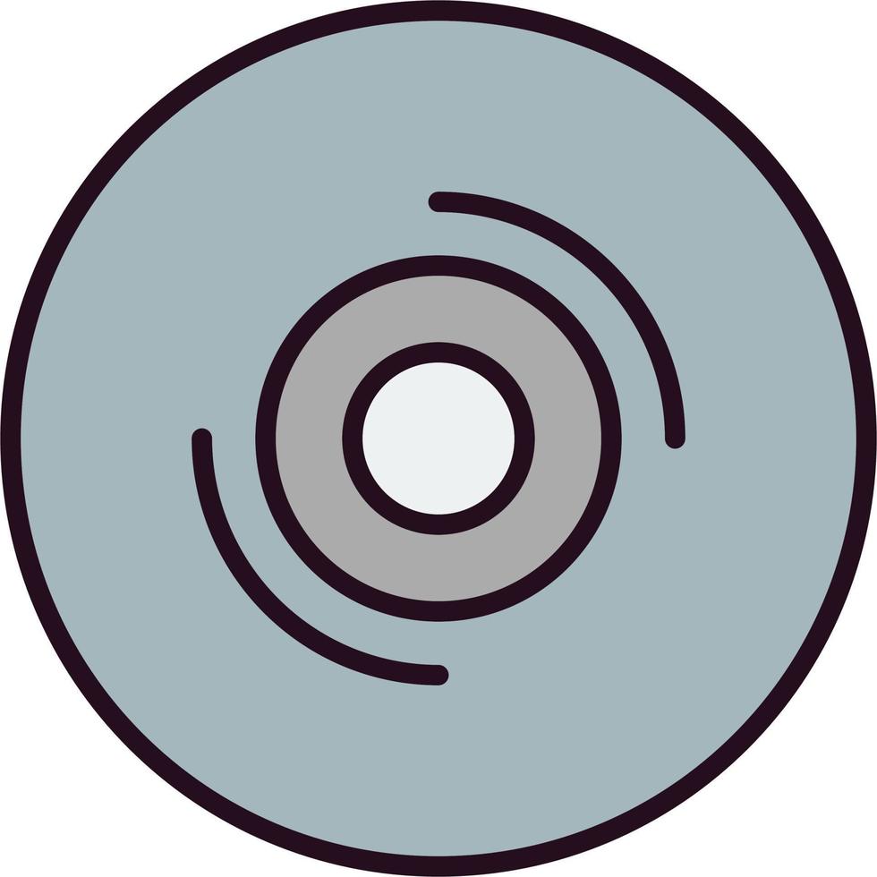 icono de vector de disco compacto