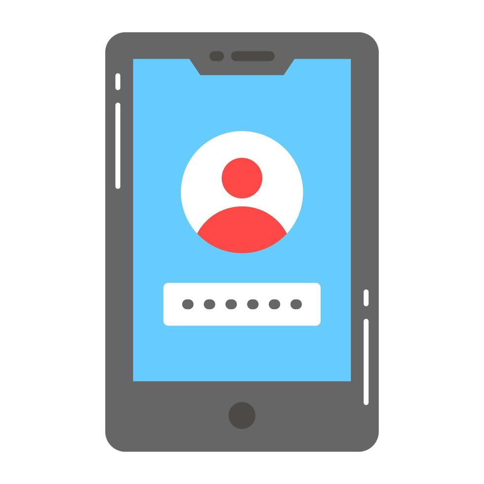 User account password vector design in modern style, editable icon