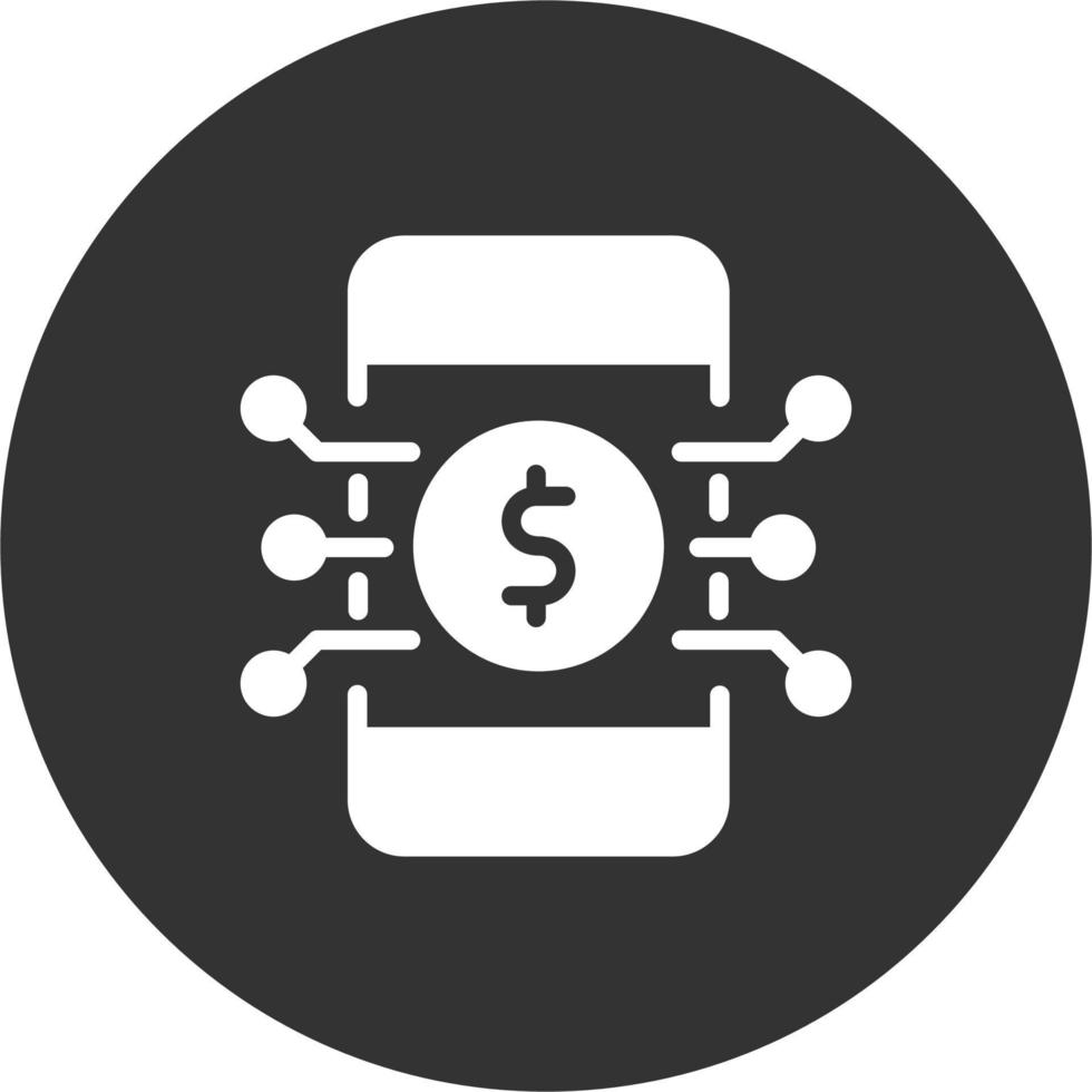 digital dinero vector icono