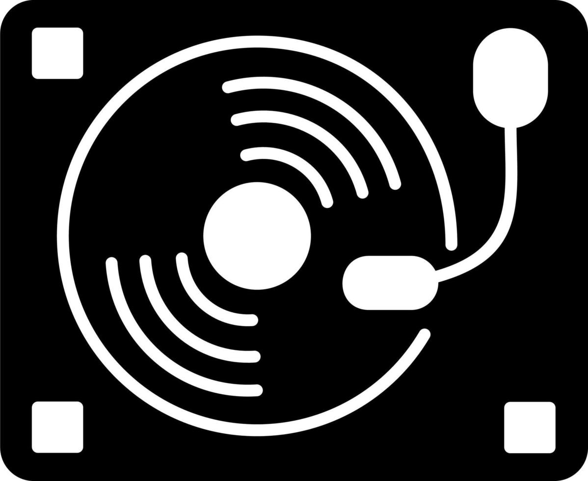 icono de vector de tocadiscos