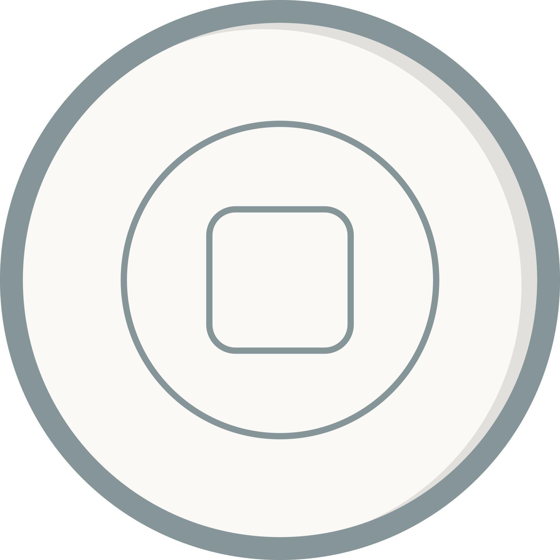 Stop button Vector Icon 20939825 Vector Art at Vecteezy
